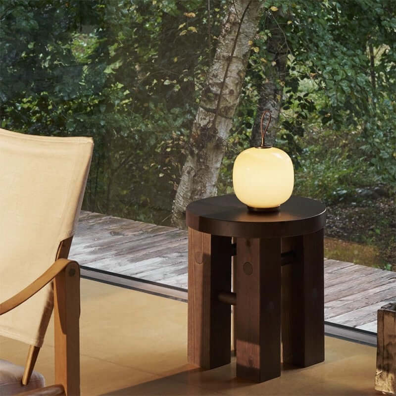Soft ambient light Danish table lamp for bedroom or living room