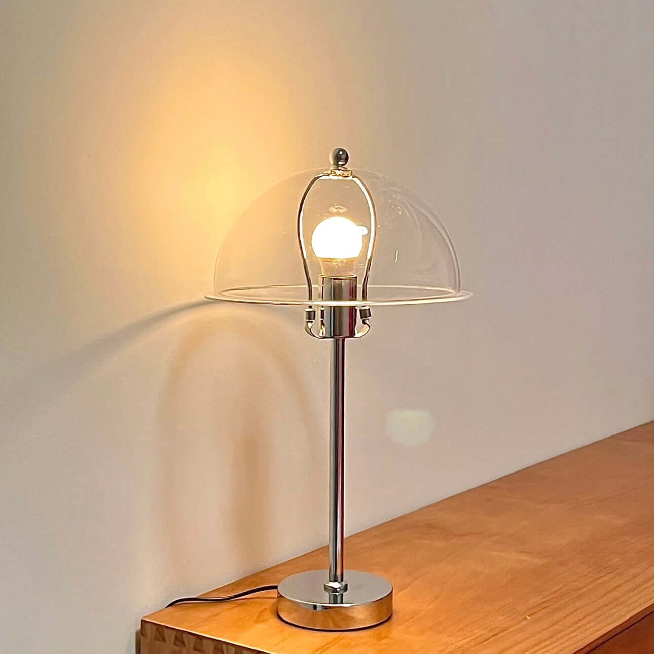 Portable eye-friendly acrylic table lamp with iron base