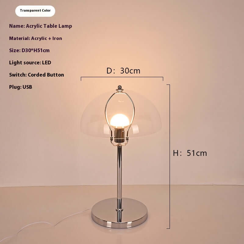 Minimalist mid-century modern bedside lamp
