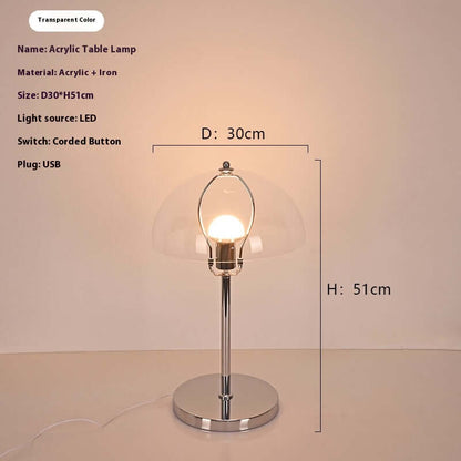Minimalist mid-century modern bedside lamp