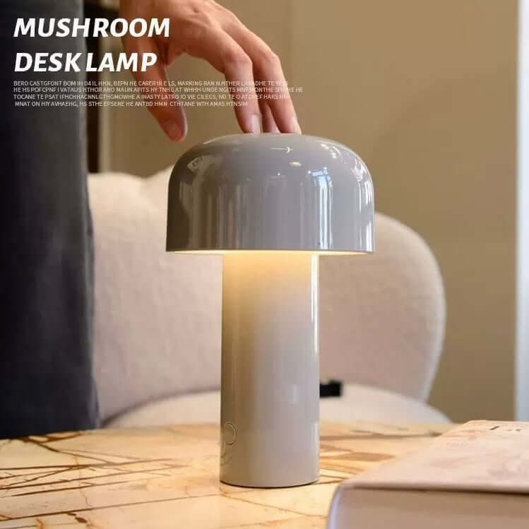 Scandinavian LED Mushroom Table Lamp – Touch Control, Cozy Lighting