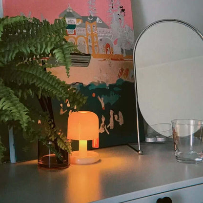 LED Sunset Night Light with Tap Sensor & Timer – USB Rechargeable Gift Lamp