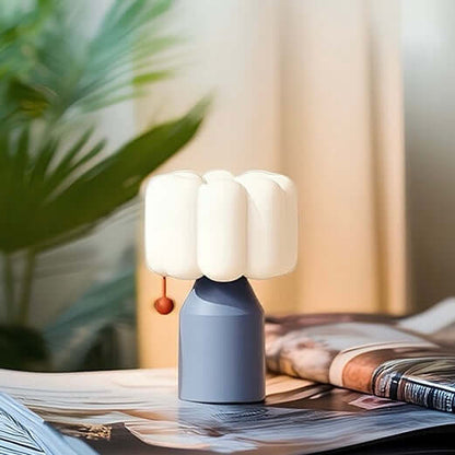 Cream-Style LED Night Light – Luxury Bedside Lamp with Touch & Timer