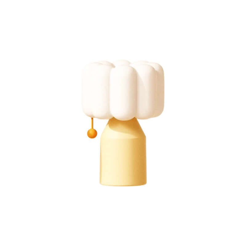 Cream-Style LED Night Light – Luxury Bedside Lamp with Touch & Timer