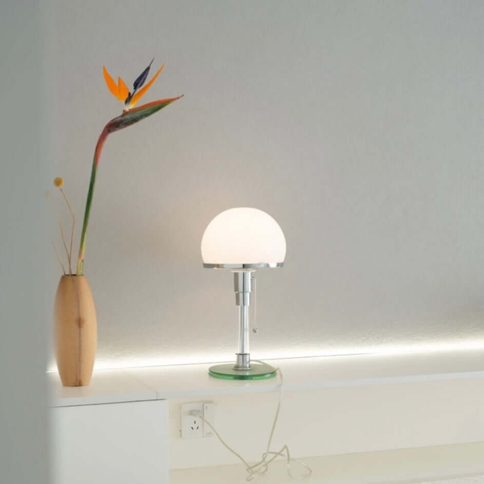 Nordic Minimalist Bauhaus Table Lamp – Modern Danish Style Bedside Lamp