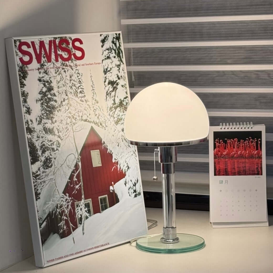 Nordic Minimalist Bauhaus Table Lamp – Modern Danish Style Bedside Lamp