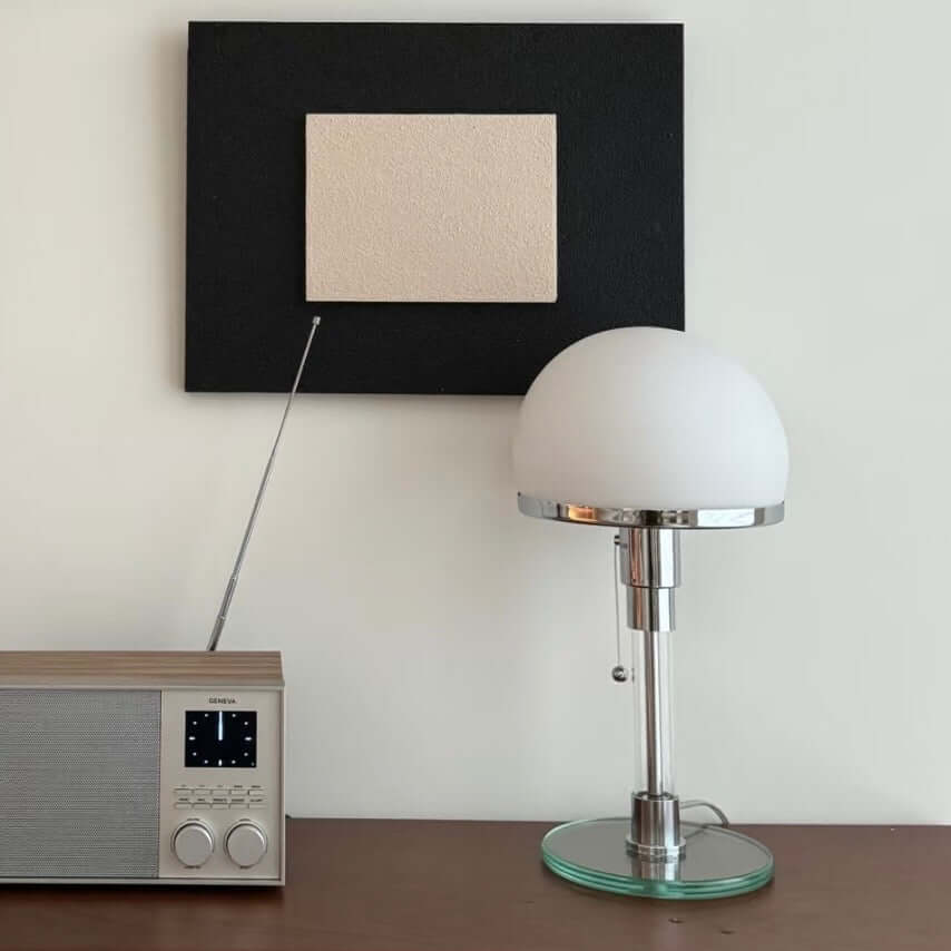 Nordic Minimalist Bauhaus Table Lamp – Modern Danish Style Bedside Lamp