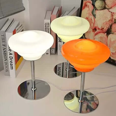 Bauhaus Conch Table Lamp – Vintage Minimalist LED Desk & Bedside Lamp
