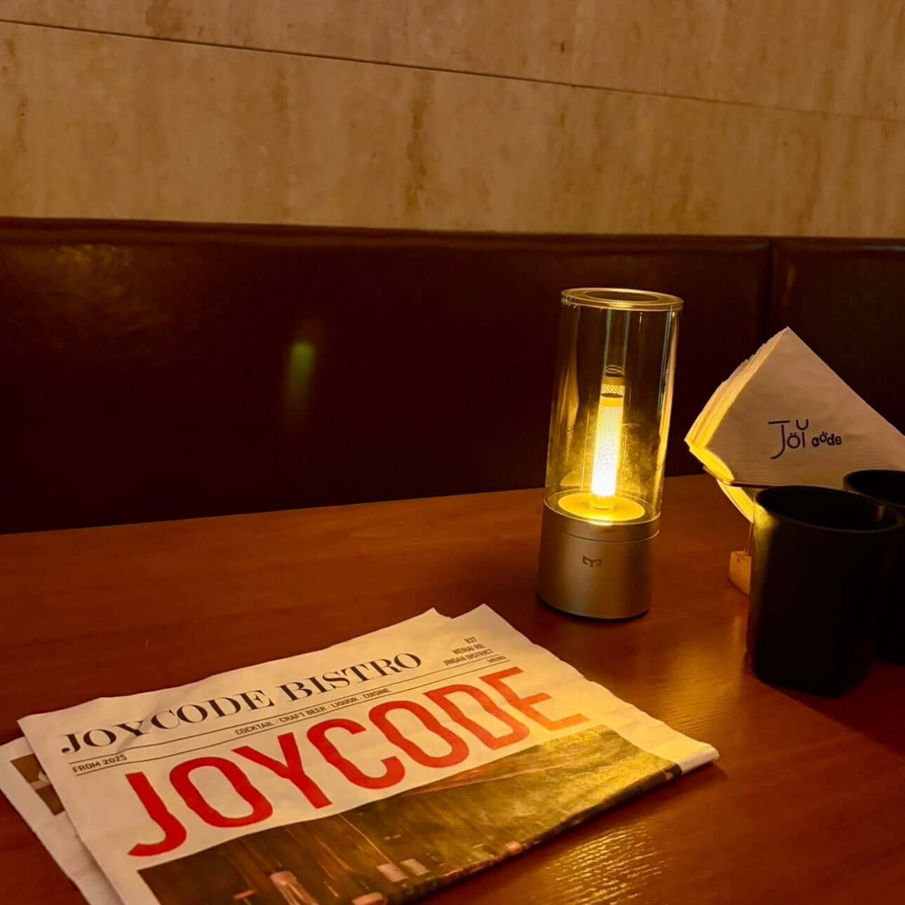 Modern Classic Design LED Candle Lamp as Aesthetic Home Decor in a Living Room Setting