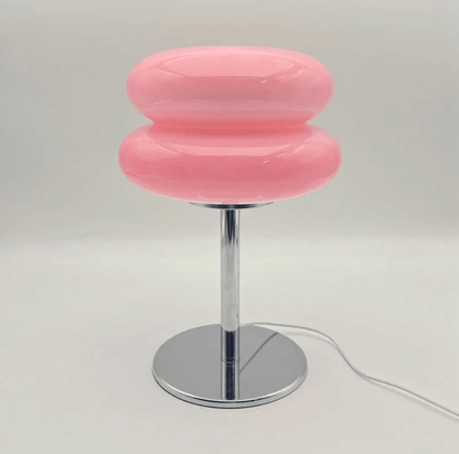 Modern Bauhaus Double-Layer Glass Table Lamp – Mushroom Style Bedside LED Lamp