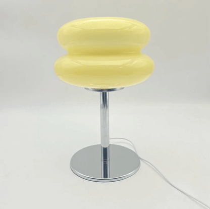 Modern Bauhaus Double-Layer Glass Table Lamp – Mushroom Style Bedside LED Lamp