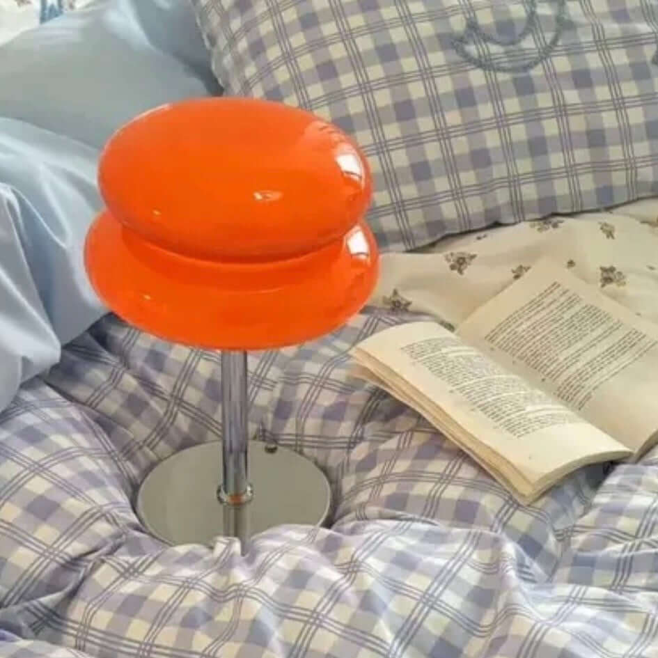 Modern Bauhaus Double-Layer Glass Table Lamp – Mushroom Style Bedside LED Lamp