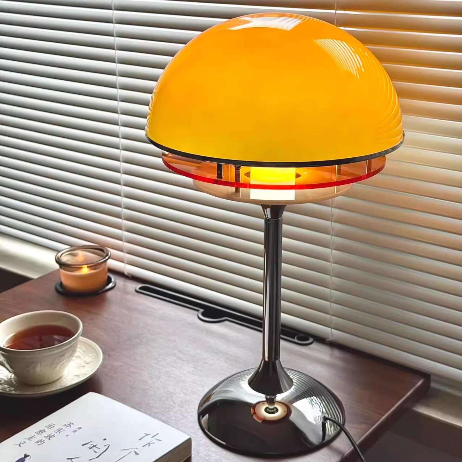 Orange Accent Table Lamp for Living Room