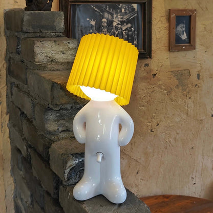 Creative Shy Boy Table Lamp – USB Rechargeable Night Light for Bedroom Decor
