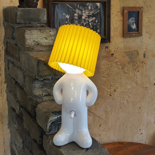 Creative Shy Boy Table Lamp – USB Rechargeable Night Light for Bedroom Decor
