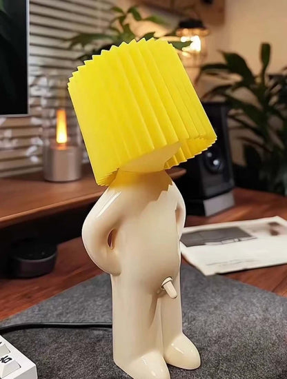 Creative Shy Boy Table Lamp – USB Rechargeable Night Light for Bedroom Decor