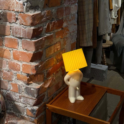 Creative Shy Boy Table Lamp – USB Rechargeable Night Light for Bedroom Decor