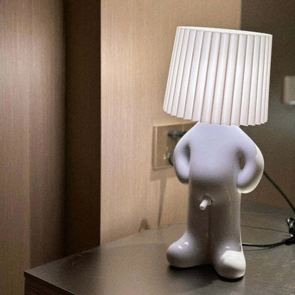 Creative Shy Boy Table Lamp – USB Rechargeable Night Light for Bedroom Decor
