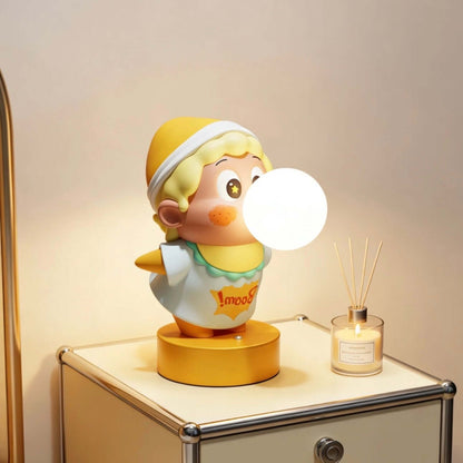 Lumiosa™ Star Messenger - Resin Art Toy Night Light | Cordless Touch LED Lamp for Bedroom & Nursery
