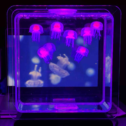 Jellyfish Aquarium Lamp | LED Floating Jellyfish Night Light 7 Colors