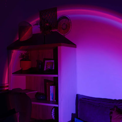 Sunset Projection Lamp – USB LED Ambient Light for Bedroom & Living Room