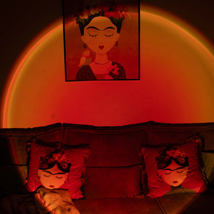 Sunset Projection Lamp – USB LED Ambient Light for Bedroom & Living Room