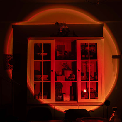 Sunset Projection Lamp – USB LED Ambient Light for Bedroom & Living Room