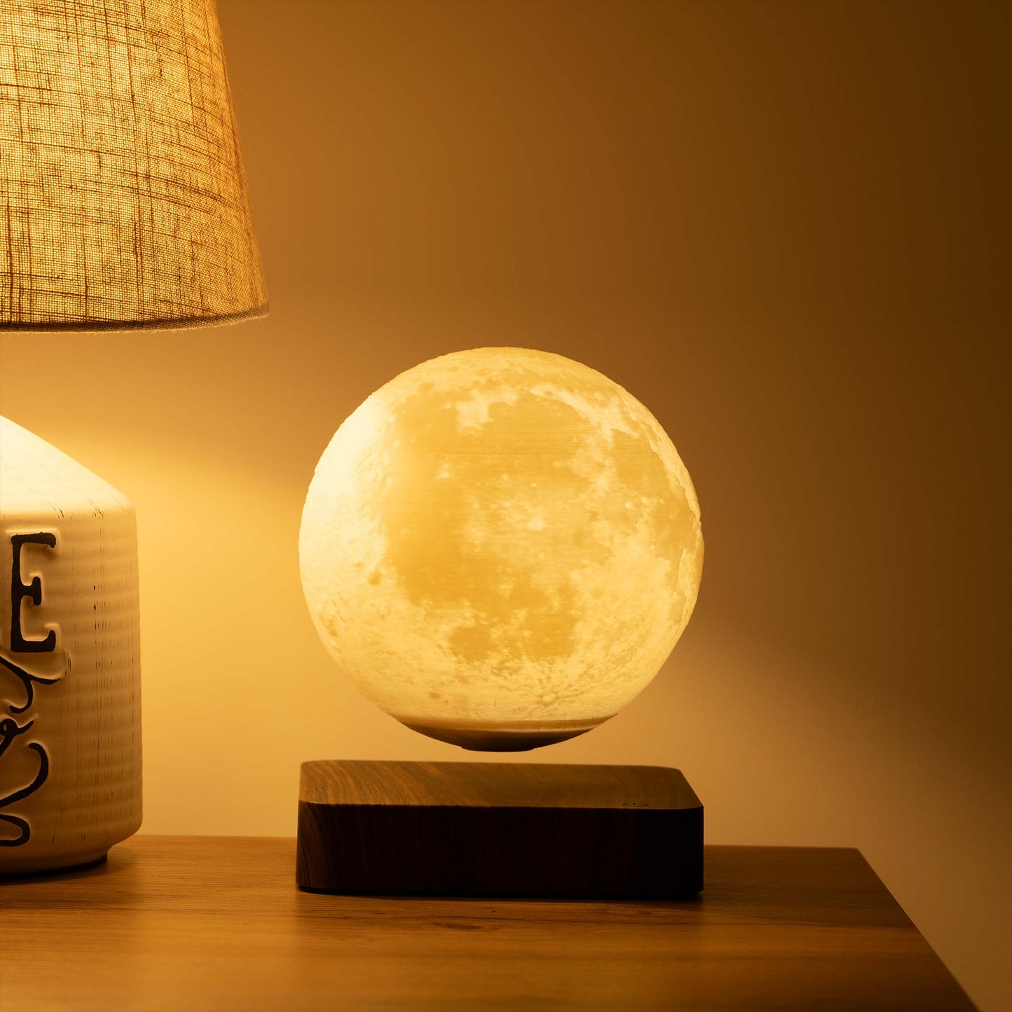 Levitating moon lamp