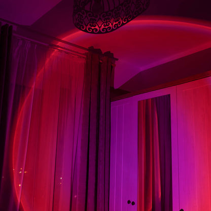 Sunset Projection Lamp – USB LED Ambient Light for Bedroom & Living Room