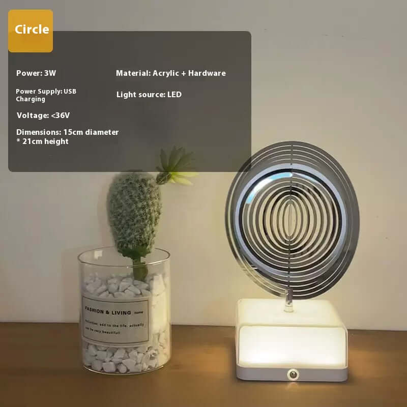 Adjustable brightness LED lamp with 16 color modes for study or night use