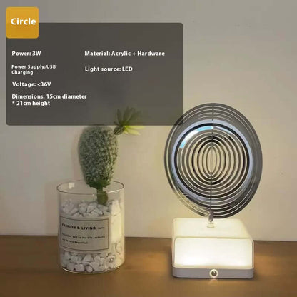 Adjustable brightness LED lamp with 16 color modes for study or night use