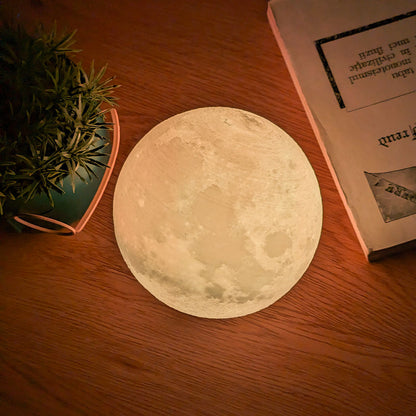 Moon-shaped night light