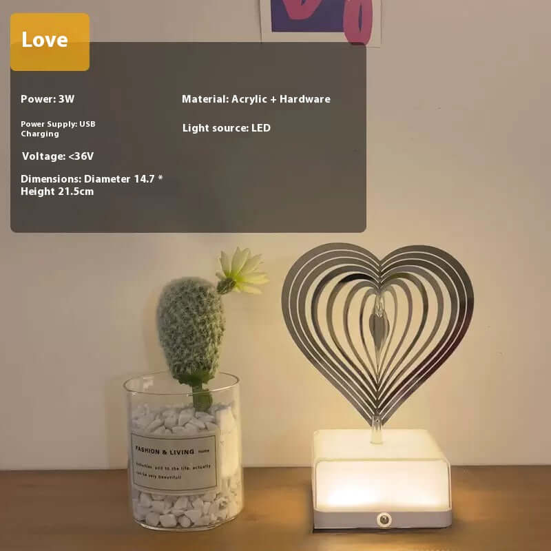Eco-friendly ABS base LED night lamp with touch and color control