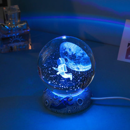 high transparency K9 crystal night light for home décor