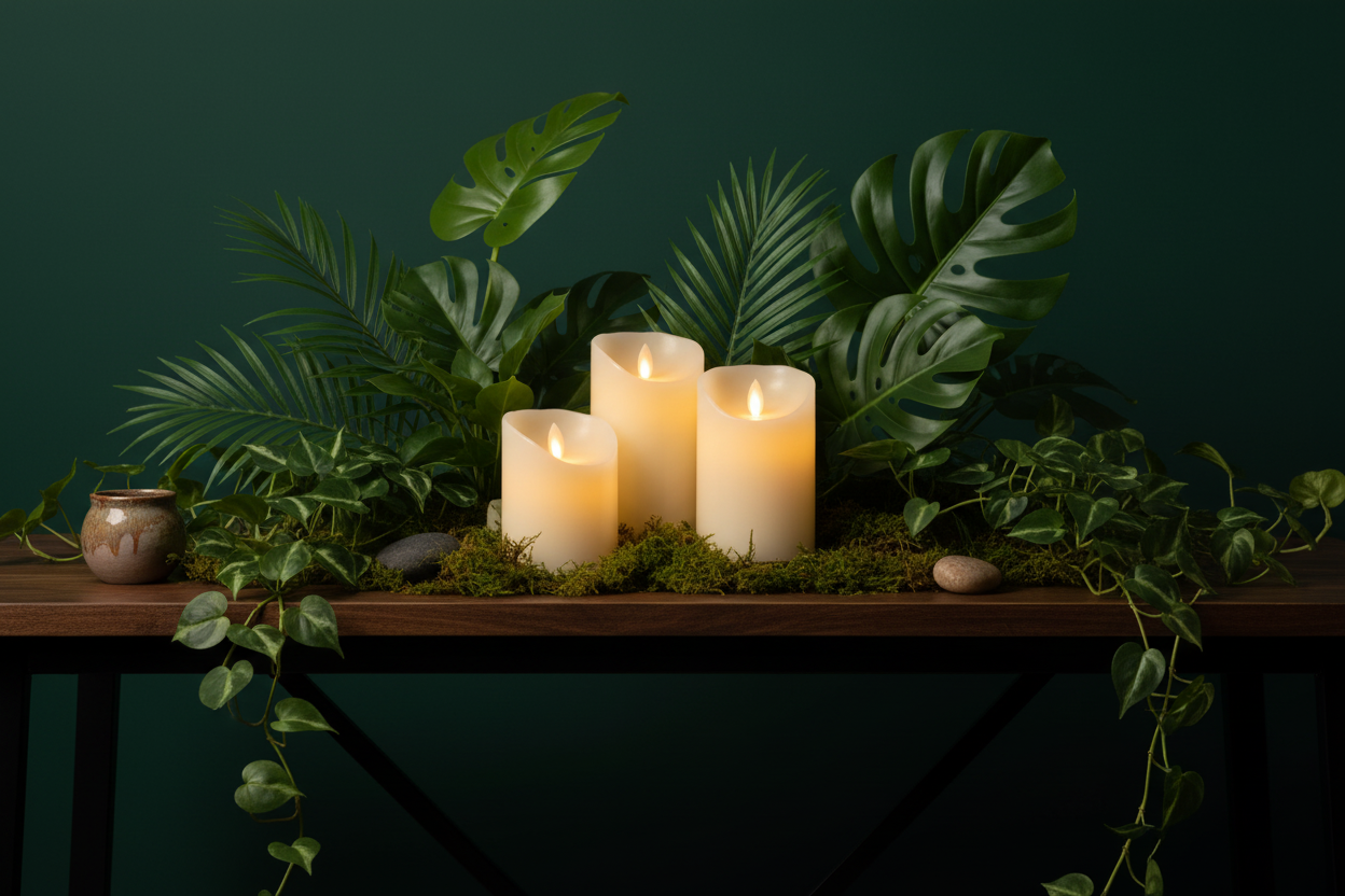 Botanical Dark Green Scene
