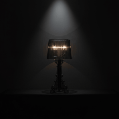 Acrylic Baroque Style Table Lamp - 19" Aesthetic Accent Lighting