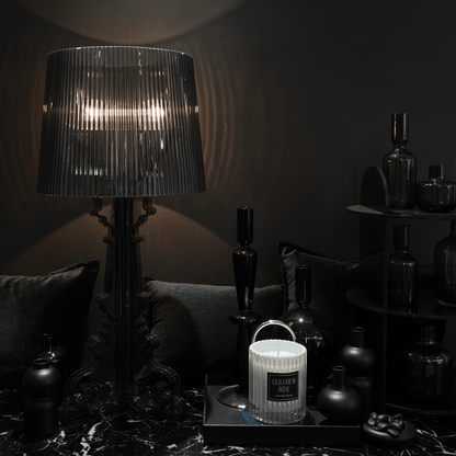 Acrylic Baroque Style Table Lamp - 19" Aesthetic Accent Lighting