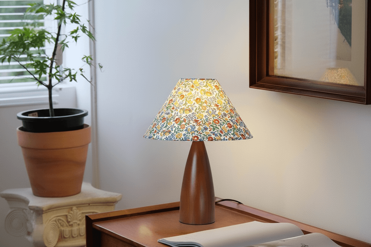 Floral Shade Lamp - Console