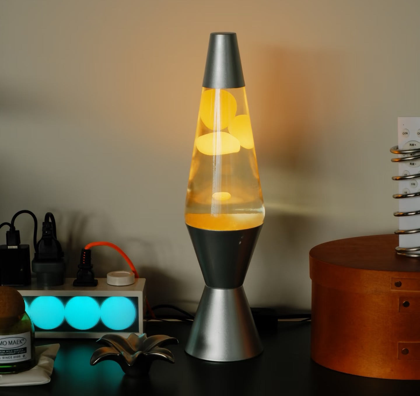 Gift-ready lava lamp in stylish packaging