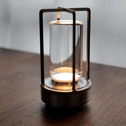 Crystal Scandinavian table lamp for cozy ambiance