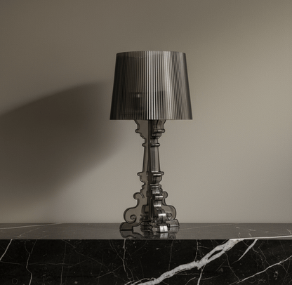 Acrylic Baroque Style Table Lamp - 19" Aesthetic Accent Lighting