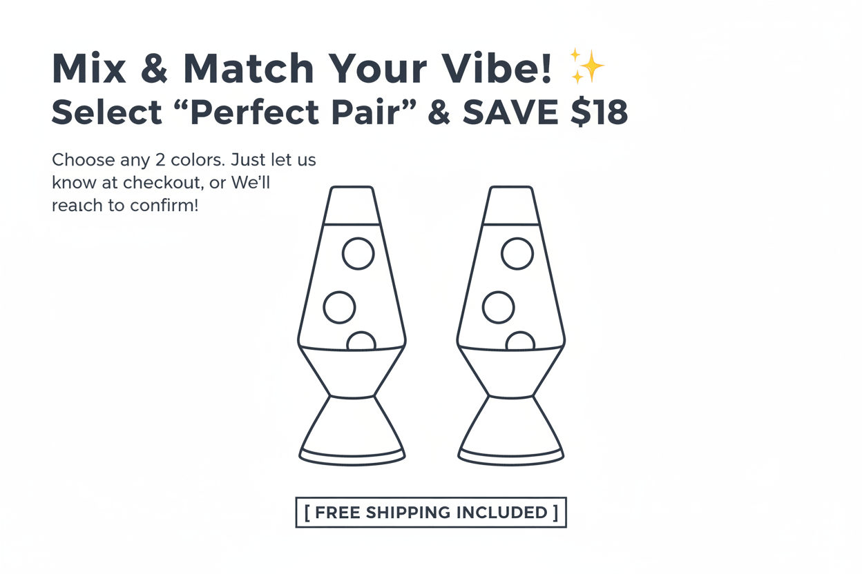 Retro Lava Lamp Bundle Offer - Perfect Pair Mix and Match