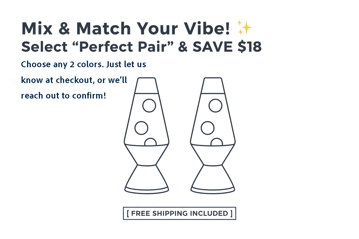 Retro Lava Lamp Bundle Offer - Perfect Pair Mix and Match