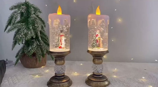 Candle-light Christmascrystal lamp