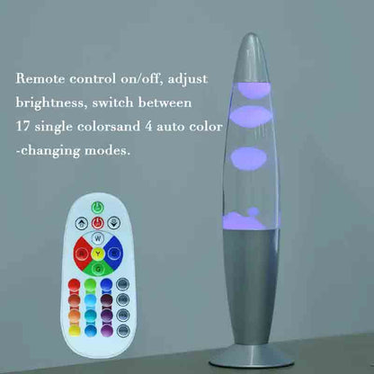 14" RGB Color Changing Lava Lamp with Remote Control | Lumiosa
