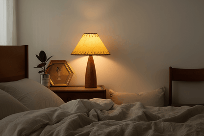 Yellow Shade Lamp - Bedroom