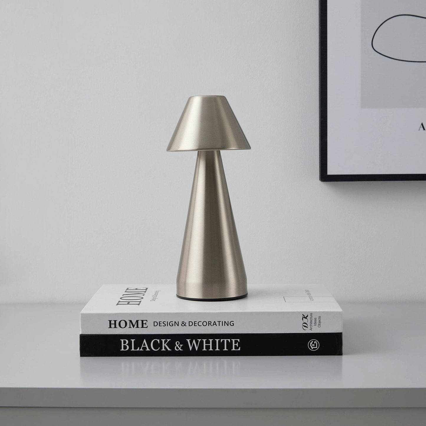 Small LED table lamp USB Type-C rechargeable design