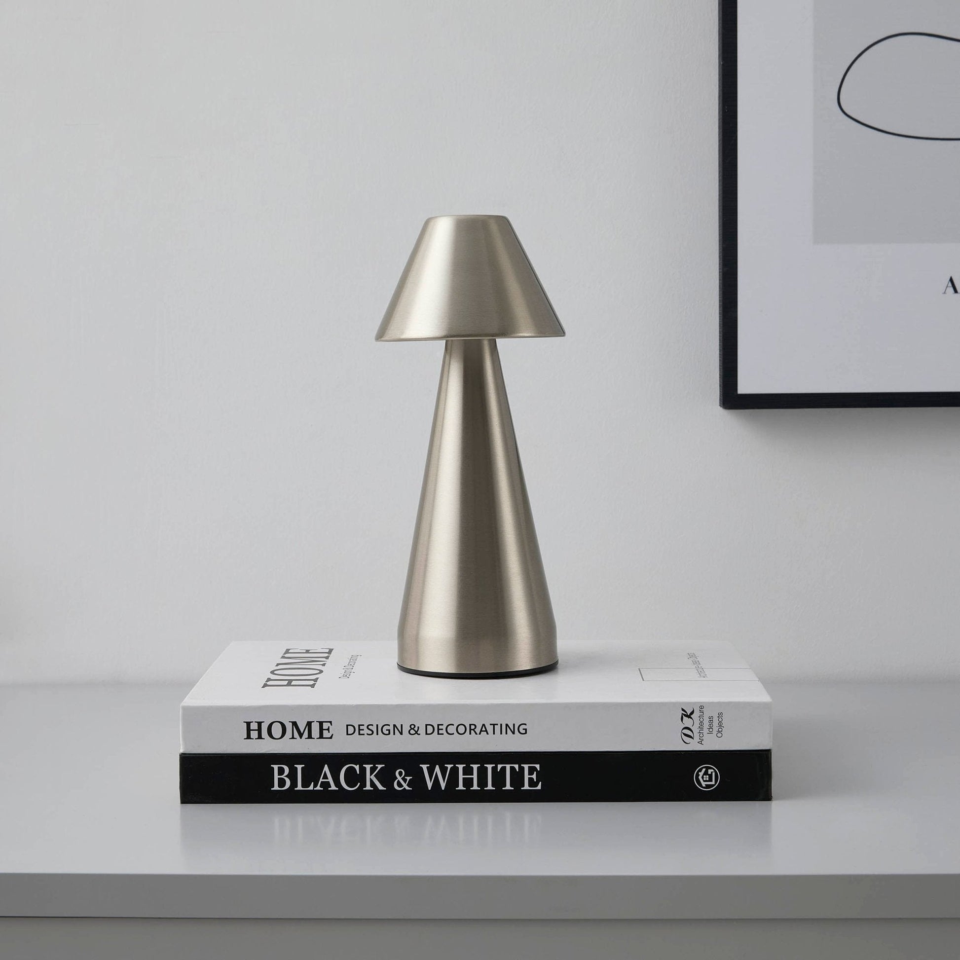 Small LED table lamp USB Type-C rechargeable design