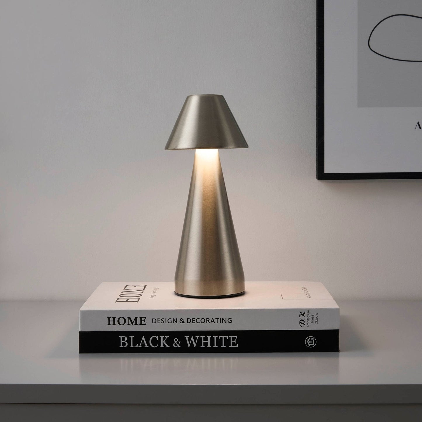 Portable rechargeable mini lamp with 3 color modes